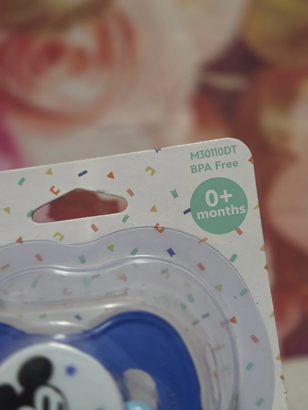 Disney Mickey Mouse Blue Pacifier with Cover